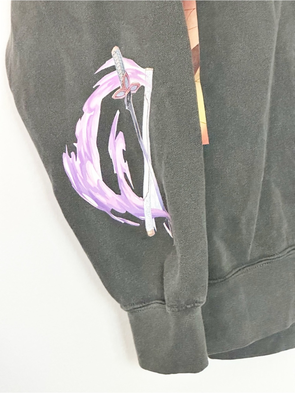 Demon Slayer Comfort Colors Black Crewneck Sweatshirt Unisex Size XL - Picture 3 of 12
